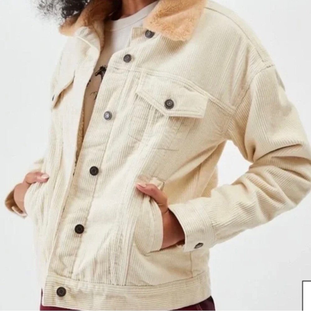 NWT PacSun Corduroy Sherpa Jacket